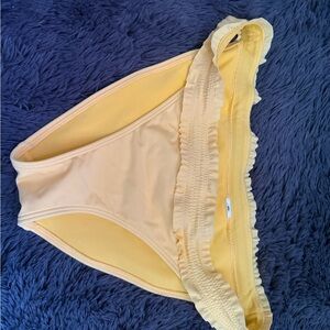 Hollister Yellow Ruffle Bikini Bottoms